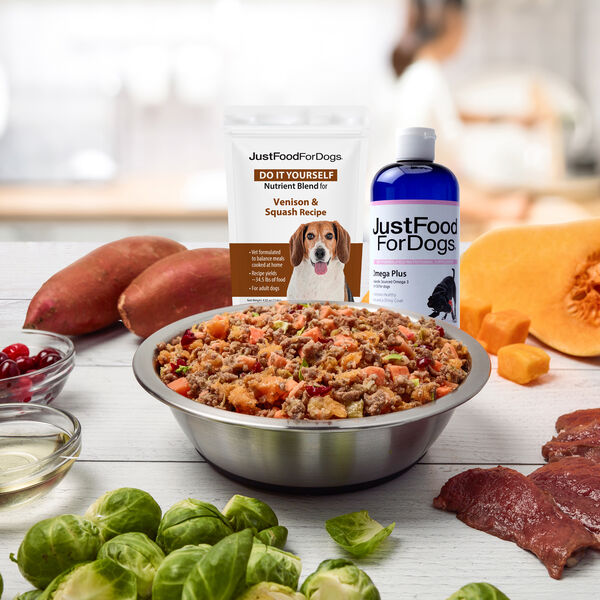 DIY Venison + Omega Plus Bundle JustFoodForDogs